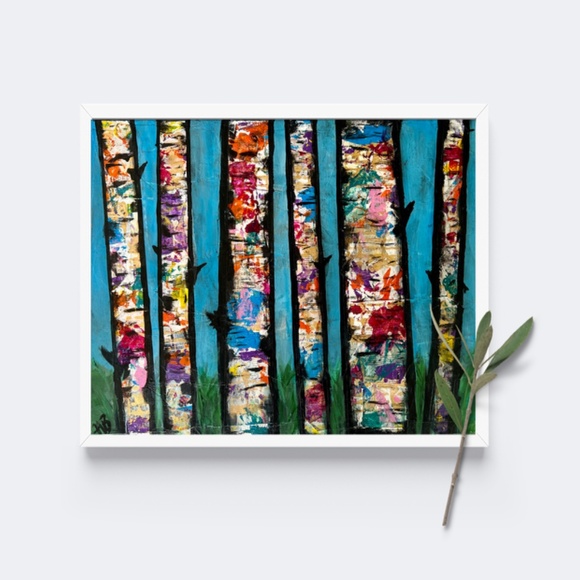 Music of the Trees 2 Original Mixed Media Artwork11x14